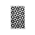 Black and white geometric patterned throw blanket with fringed edges from ca-rio-ca sunga co pavement beach towel sarong