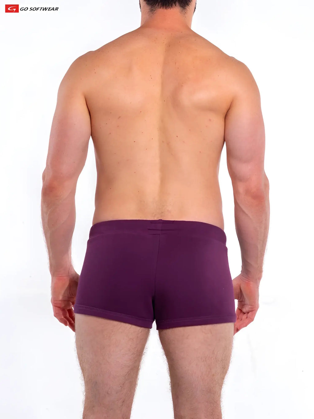 Purple textured briefs from the so cal 8 inch lounge short collection designed for comfortable casual wear