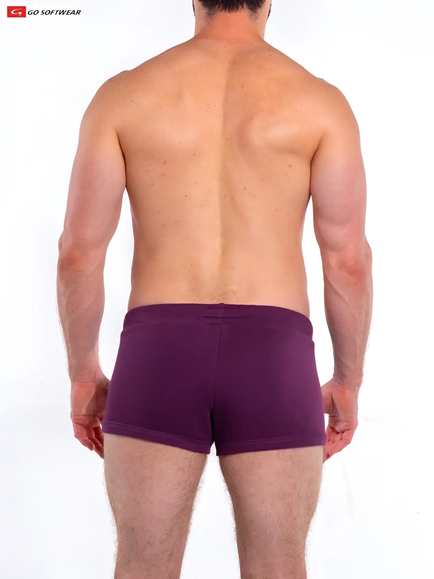 Purple textured briefs from the so cal 8 inch lounge short collection designed for comfortable casual wear