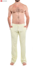 Light green soft fabric so cal lounge pant with drawstring waistband and pockets for comfortable wear