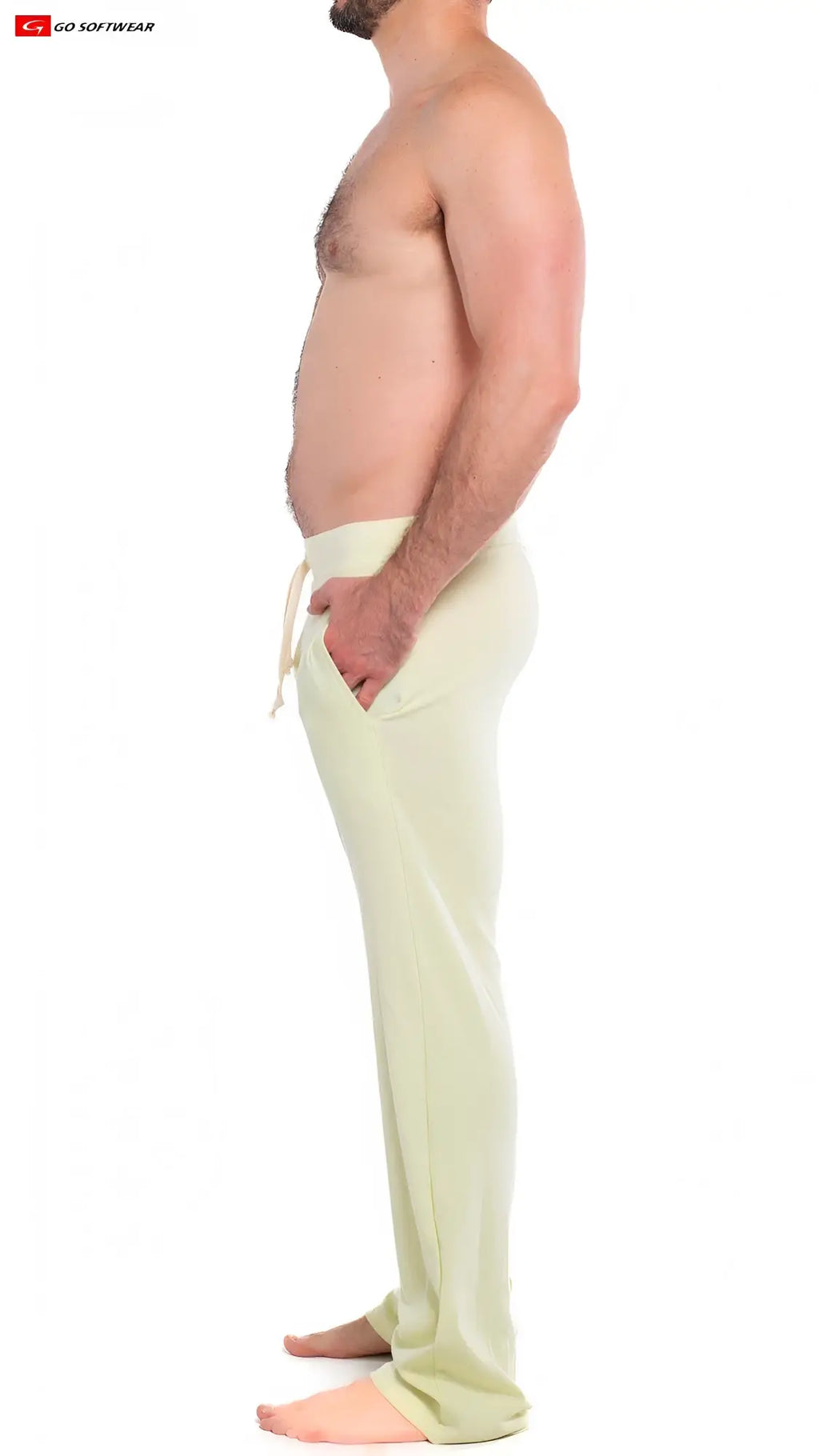 Light green soft fabric so cal lounge pant joggers with drawstring waistband and pockets for casual wear