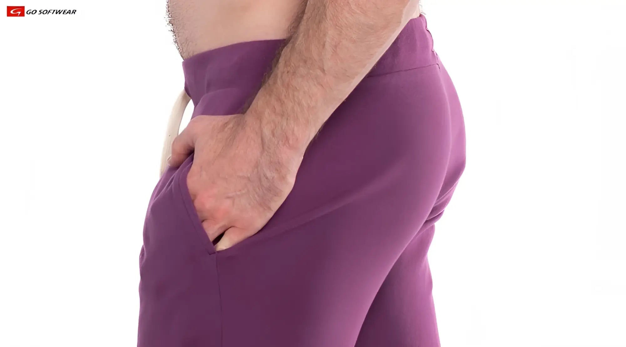 Purple so cal lounge pant with pockets featuring a drawstring waistband and side pockets for comfortable wear
