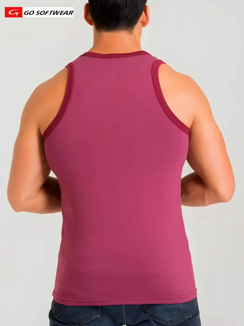 Maroon sleeveless california bliss classic tank top with ribbed trim made from soft breathable fabric