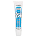 White tube of CalExotics Anal Eze desensitizing gel with blue branding and text on a white background.