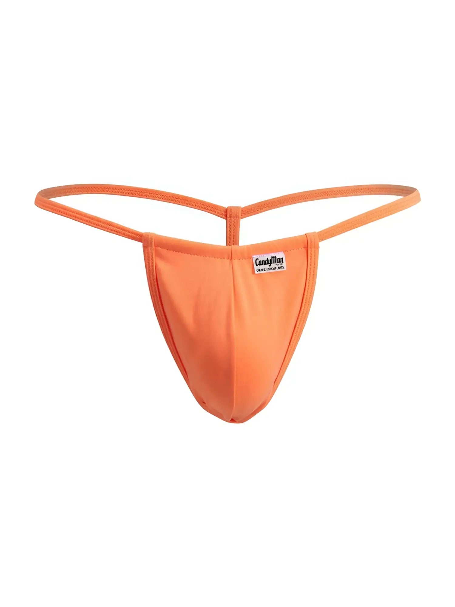 Orange candyman 9586 g-string thong made of smooth stretchy fabric with a minimalist design and thin supportive straps