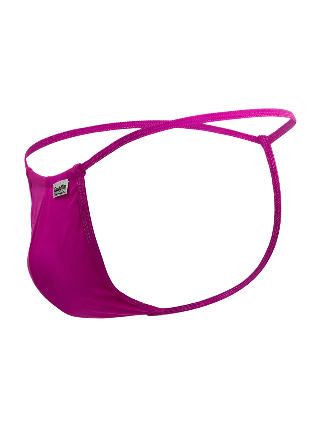 Vibrant magenta candyman 9586 g-string thong made of stretchy fabric with thin elastic straps minimalist design