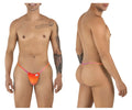 Vibrant orange and pink gradient CandyMan 9586 g-string thong with a small white logo on the front