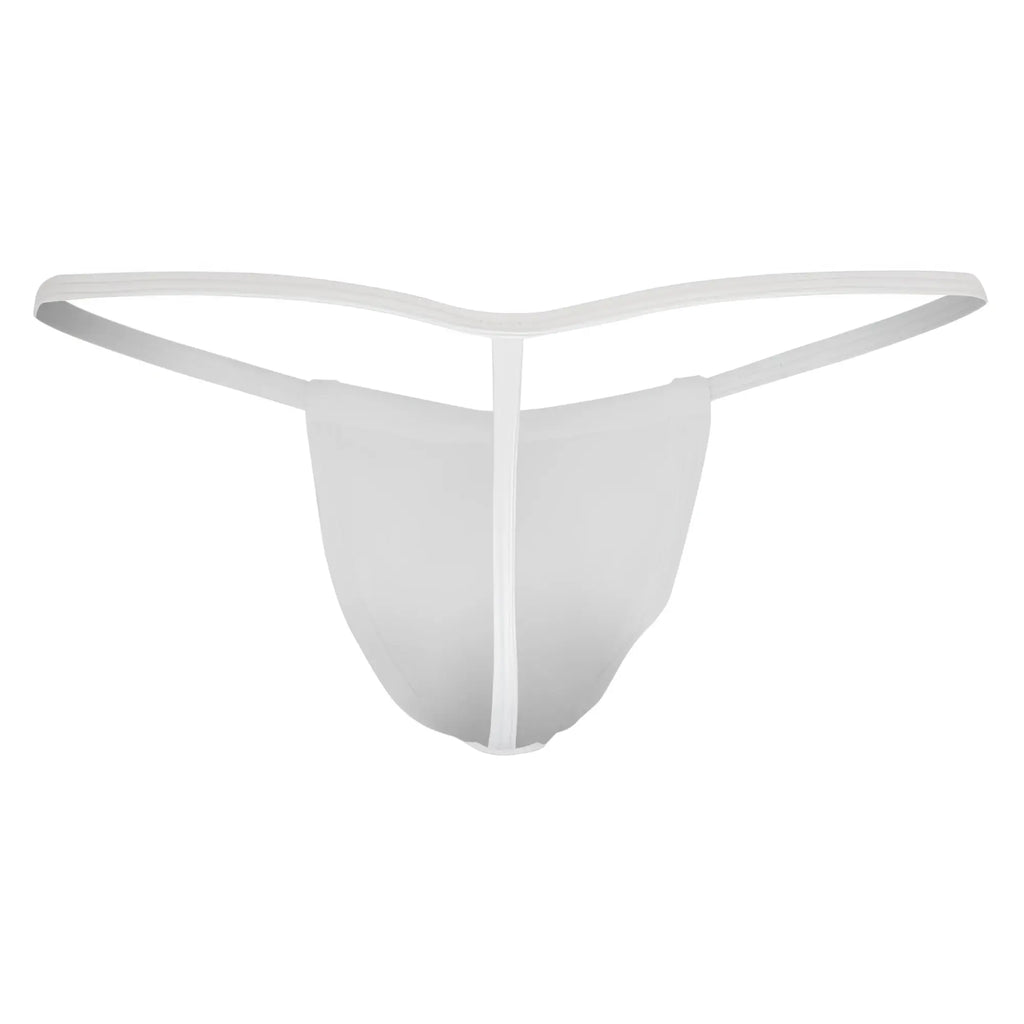 White candyman 9586 thong made of smooth stretchy fabric with a minimalist sleek form fitting design