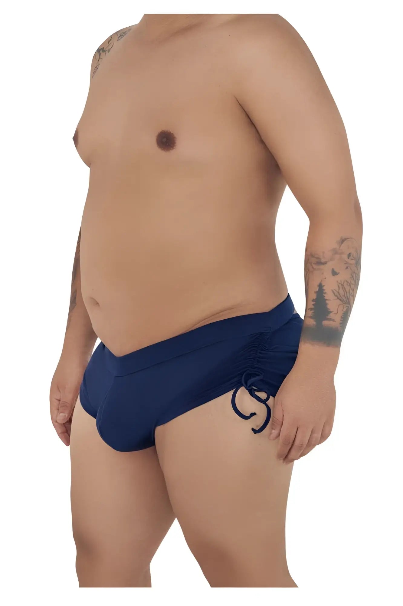 Navy blue candyman 99602x lounge pajama shorts with side drawstring tie ideal for comfortable casual wear