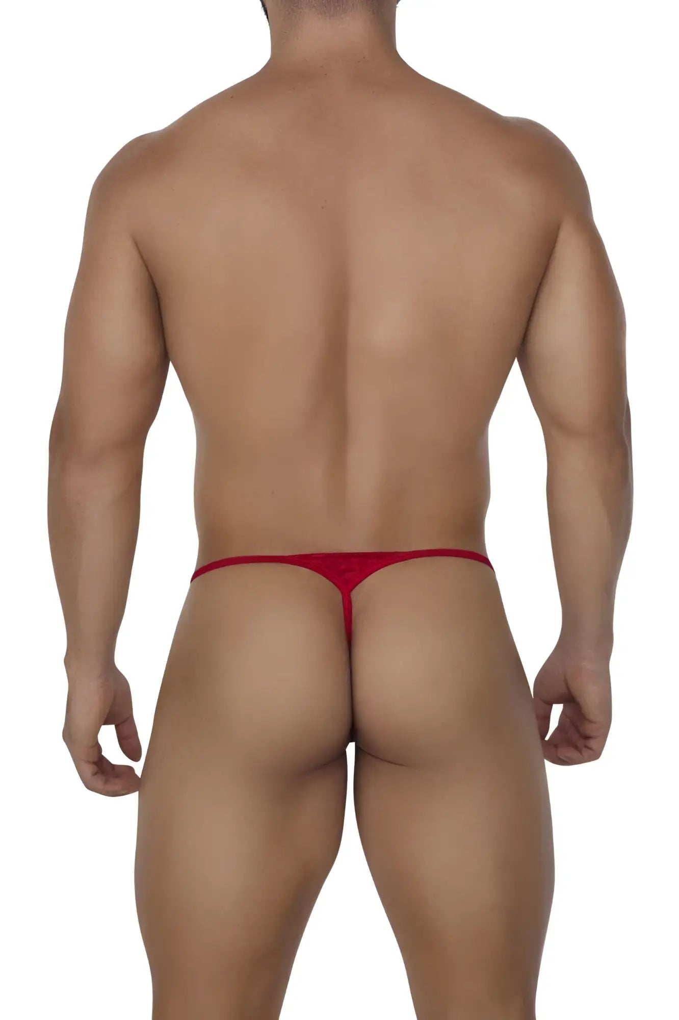 Red thong candyMan 99685 made of stretchy lace fabric for comfortable and stylish wear