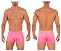 Bright pink candyman 99729 work-n-out trunks men’s briefs with smooth stretchy fabric and contoured design