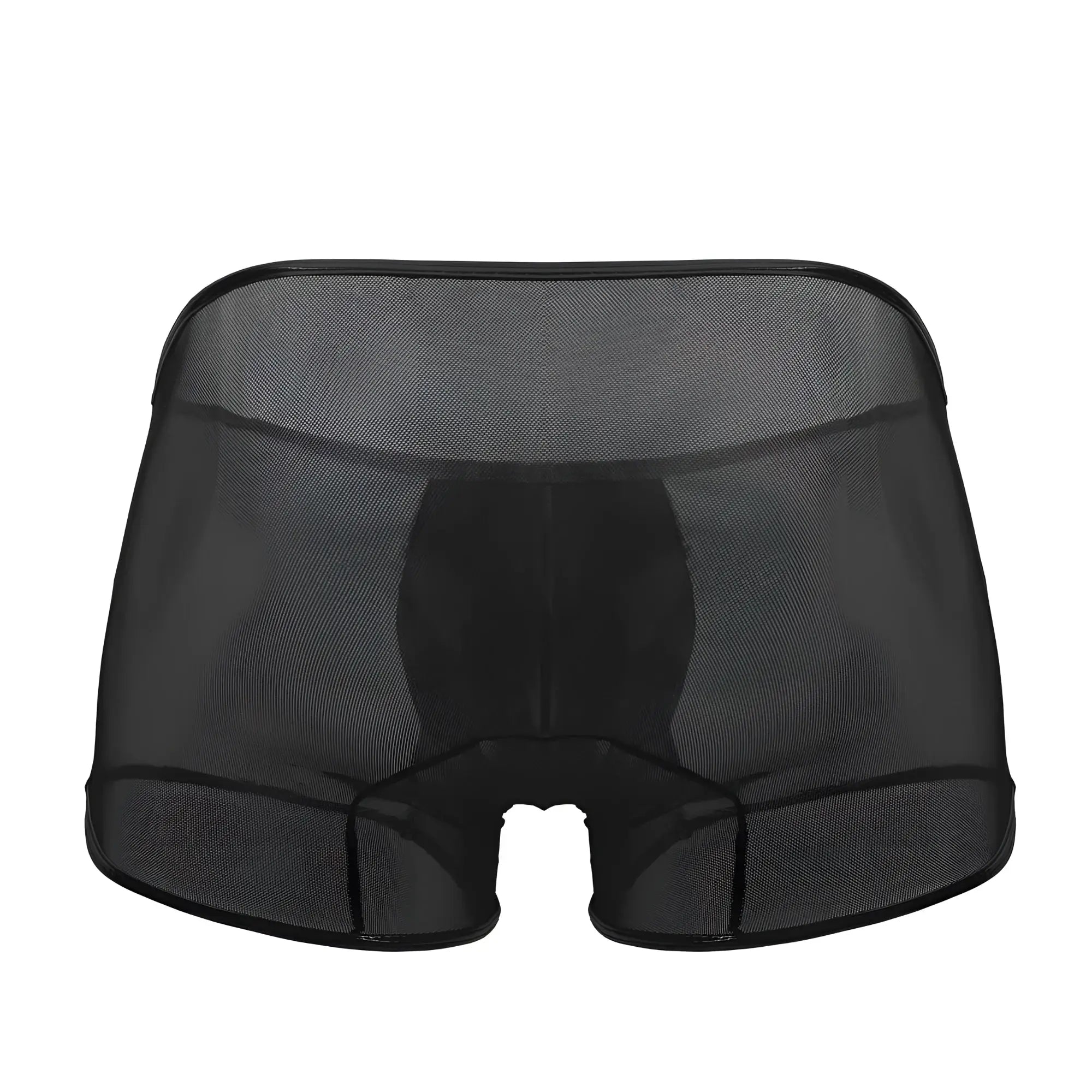 CandyMan 99737 mesh trunks black breezy black mesh briefs with sheer breathable fabric and reinforced seams