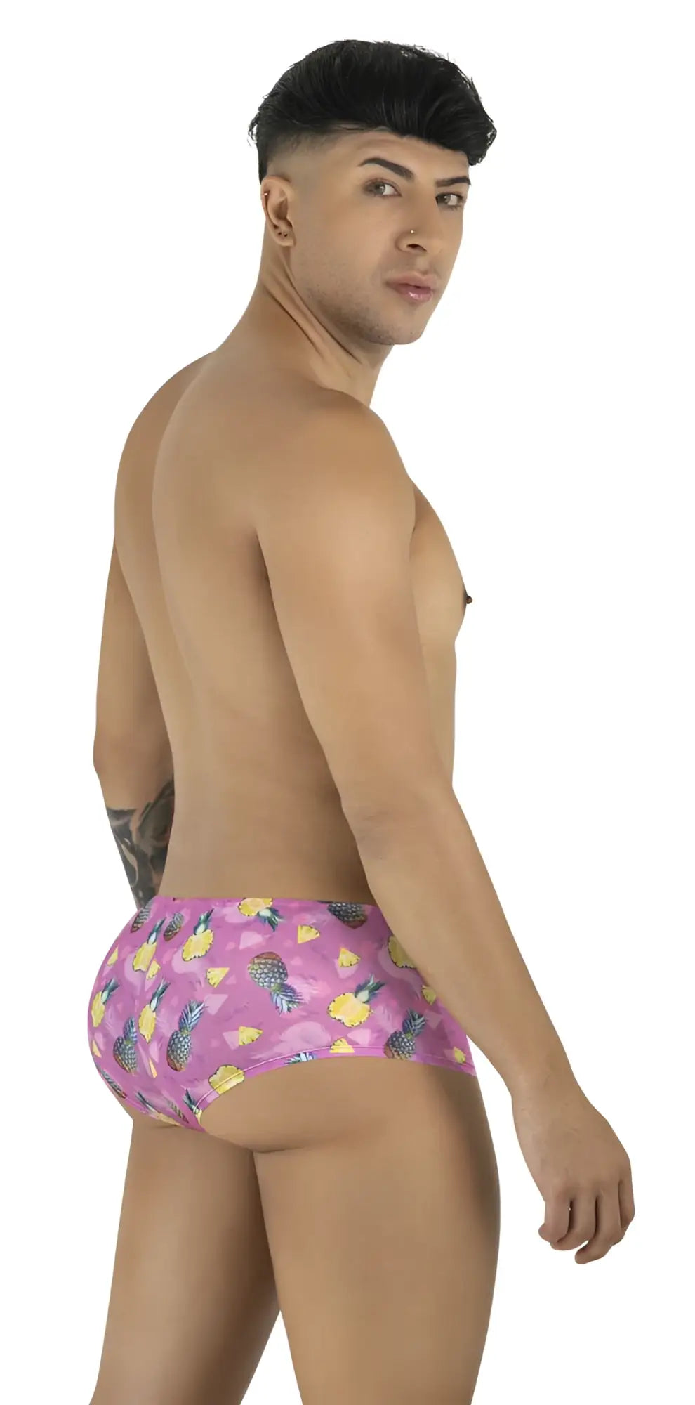 Pink pineapple-patterned CandyMan 99922 printed trunks made of soft fabric for comfortable everyday wear