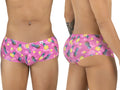 CandyMan 99922 trunks men’s briefs in pink with pineapple print made from soft printed fabric for comfortable wear
