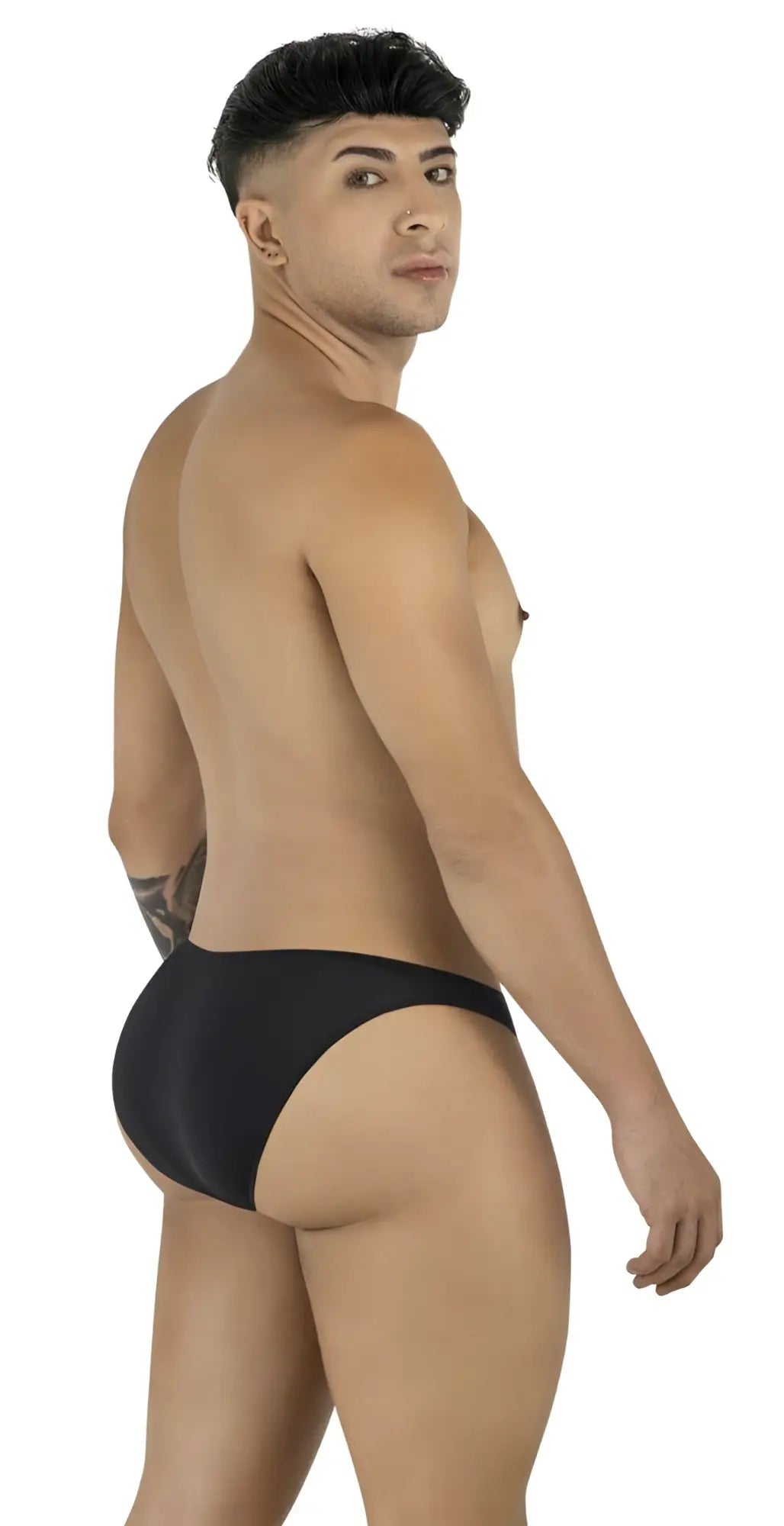Black briefs from candyman 99928 bikini with a smooth form-fitting design in black perfect for everyday wear