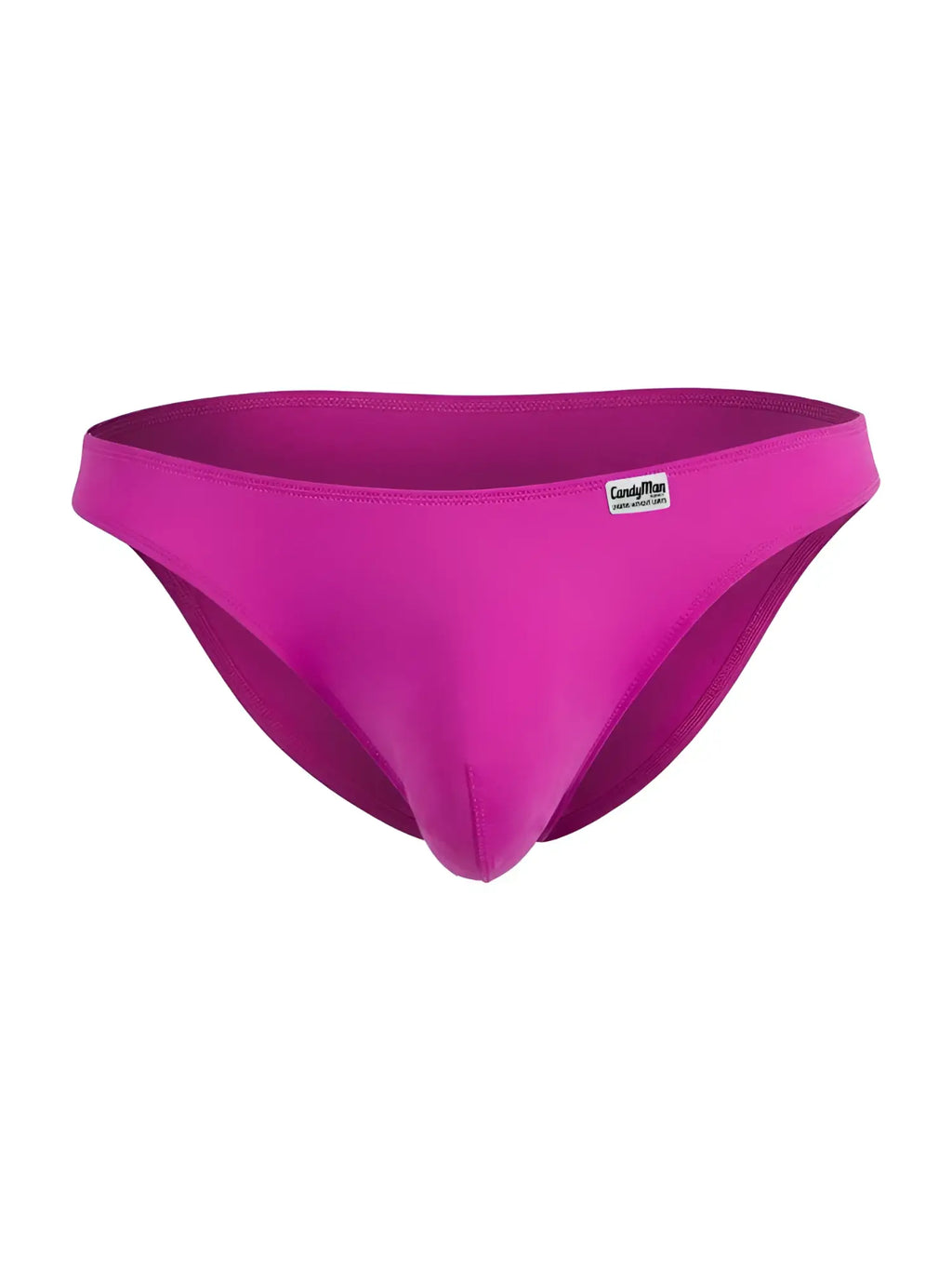 Vibrant fuchsia candyman 99928 bikini color magenta swim trunks with sleek form-fitting design and smooth fabric