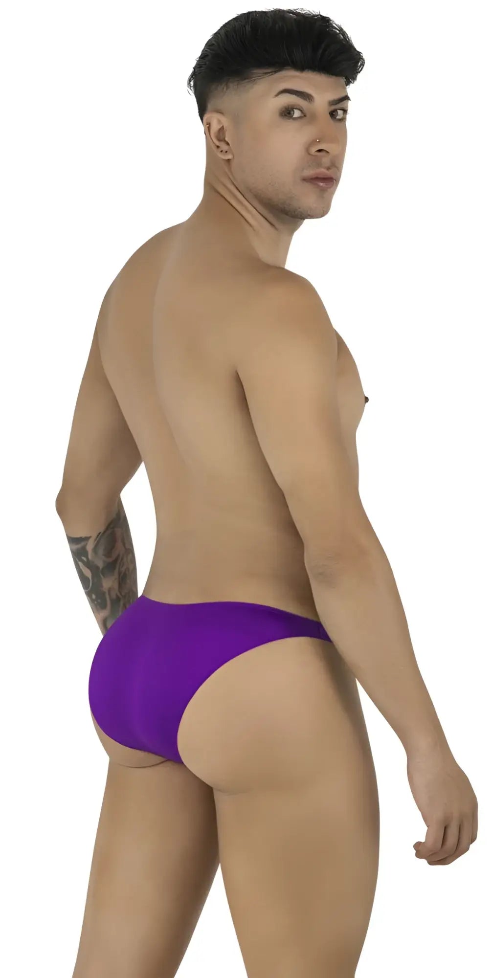 CandyMan 99928 orchid bikini briefs in purple with a smooth, form-fitting design for comfortable wear