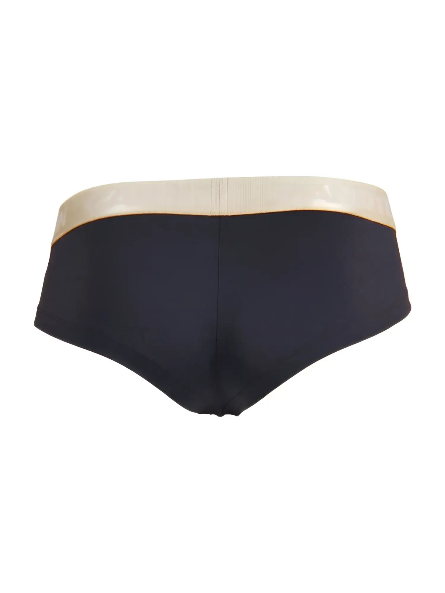CandyMan 99932 briefs in black with contrasting beige elastic waistband for comfortable everyday wear