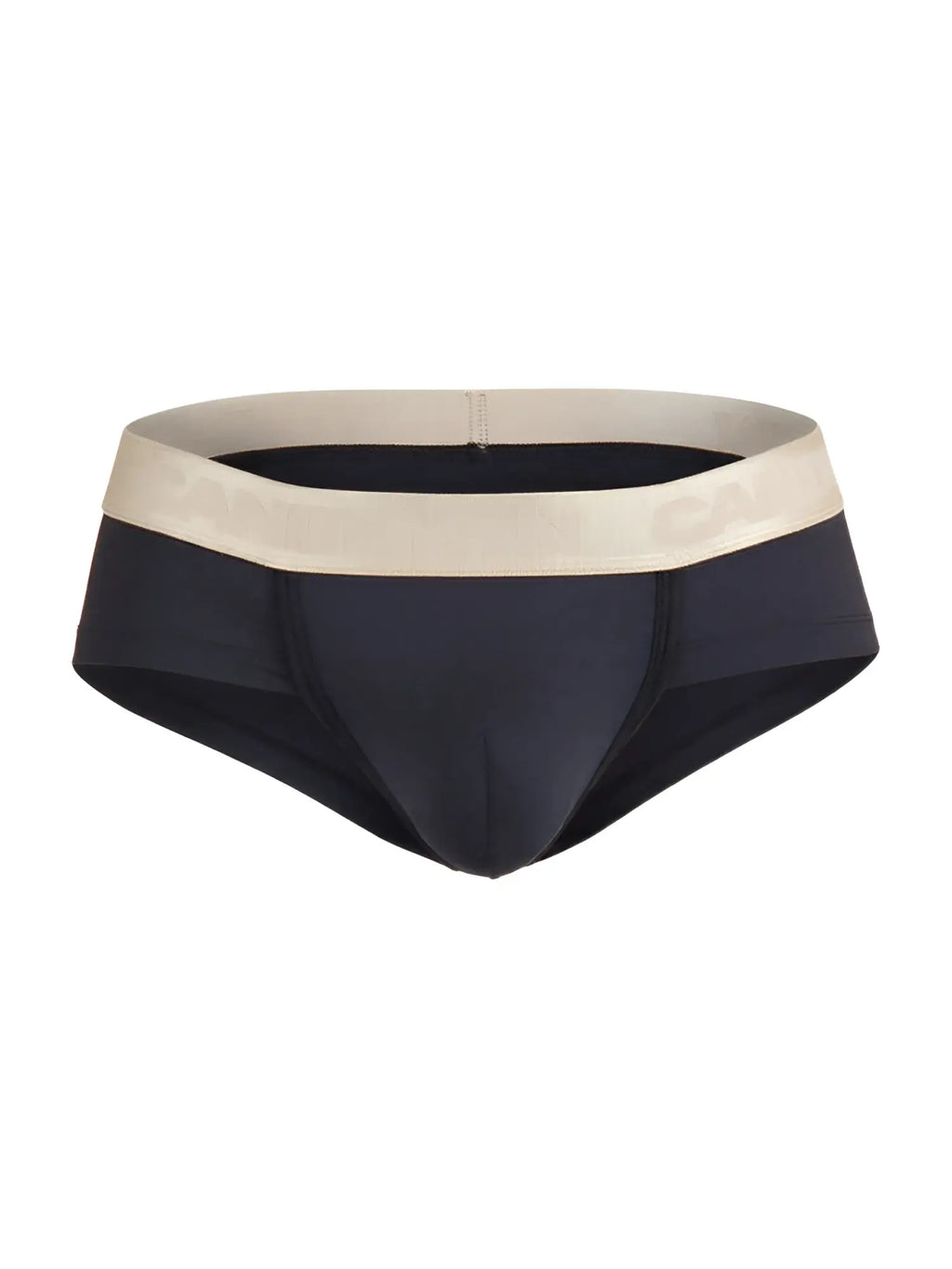 CandyMan 99932 black briefs with contrasting beige waistband designed for comfortable everyday wear