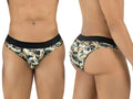 CandyMan 99938 briefs in camouflage pattern with black waistband comfortable for everyday wear