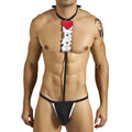 Candyman tuxedo outfit costume black and white with red heart pendant size l novelty costume
