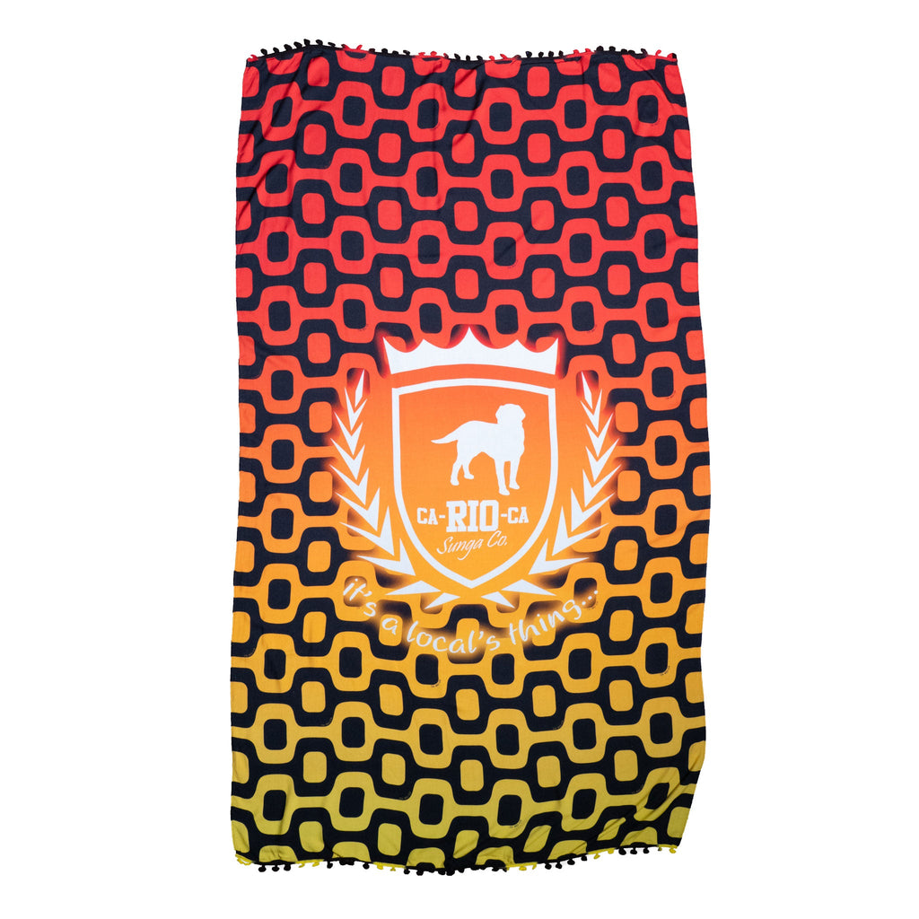 CA-RIO-CA Crest Logo Canga De Praia - Toalla de playa brasileña (Sarong / Pareo)