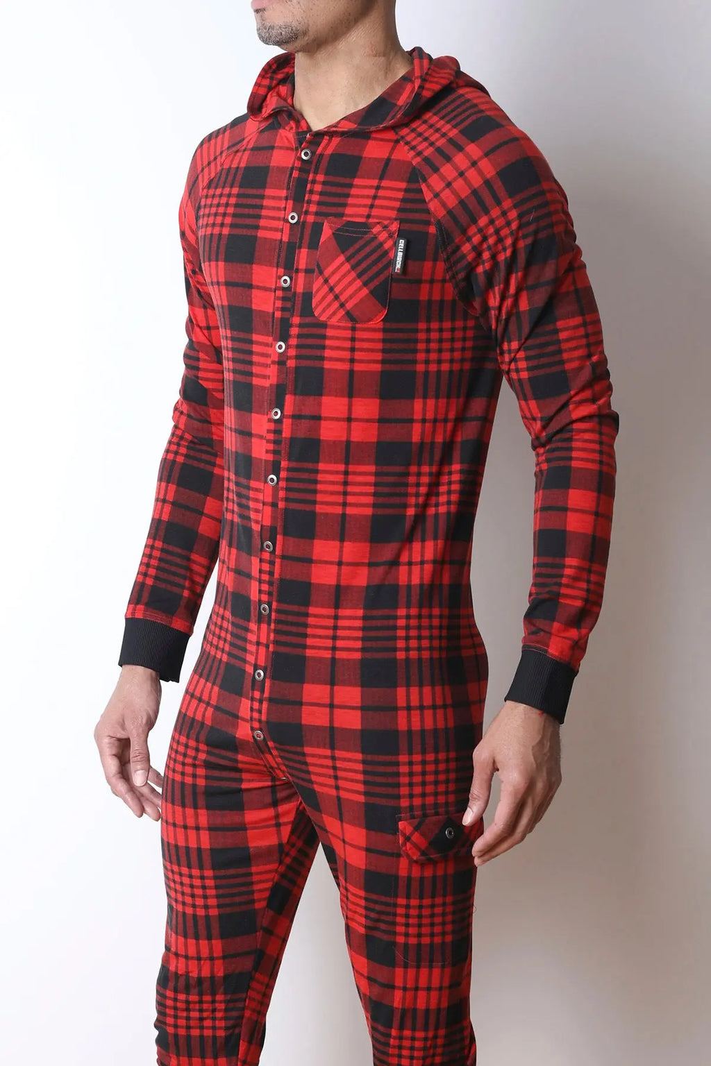CellBlock 13 Redwood Hoodie-Union-Suit Rot/Schwarz