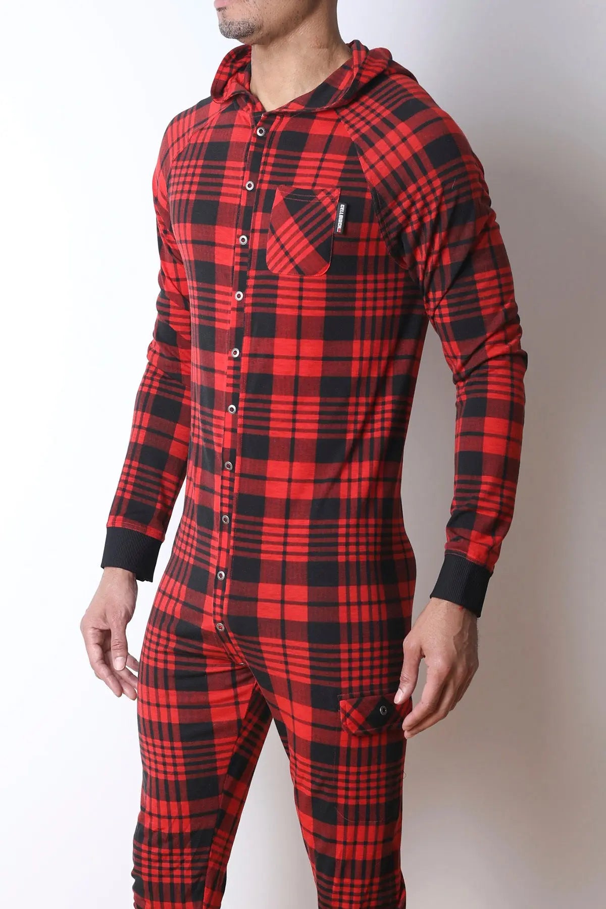 CellBlock 13 Redwood Hoodie-Union-Suit Rot/Schwarz