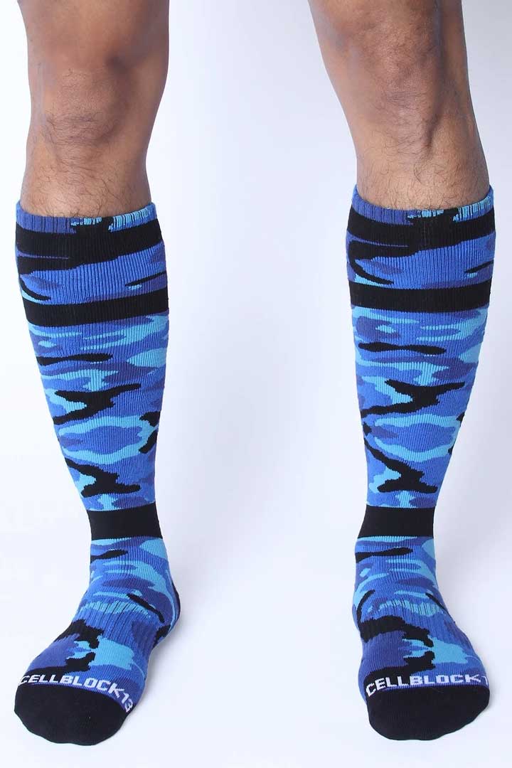 Calcetines de zorro CellBlock 13 azules A079 Talla única