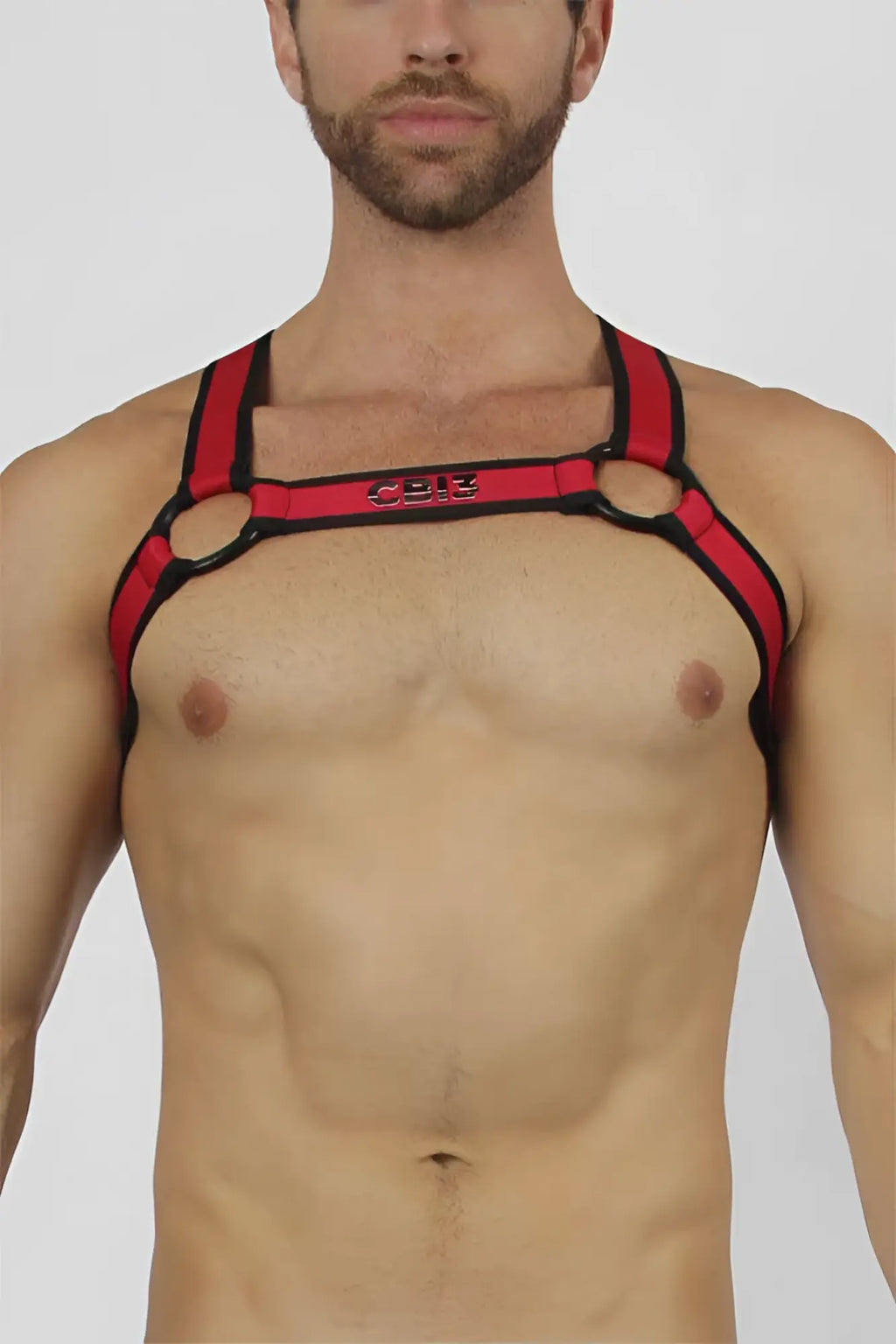 Red and black cellblock 13 bandit harness size s with bold structured design for secure fit and comfort