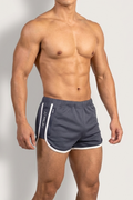 JJ Malibu Men's Nightcall Elastic Waist 3" Short Shorts - Smokey Grey