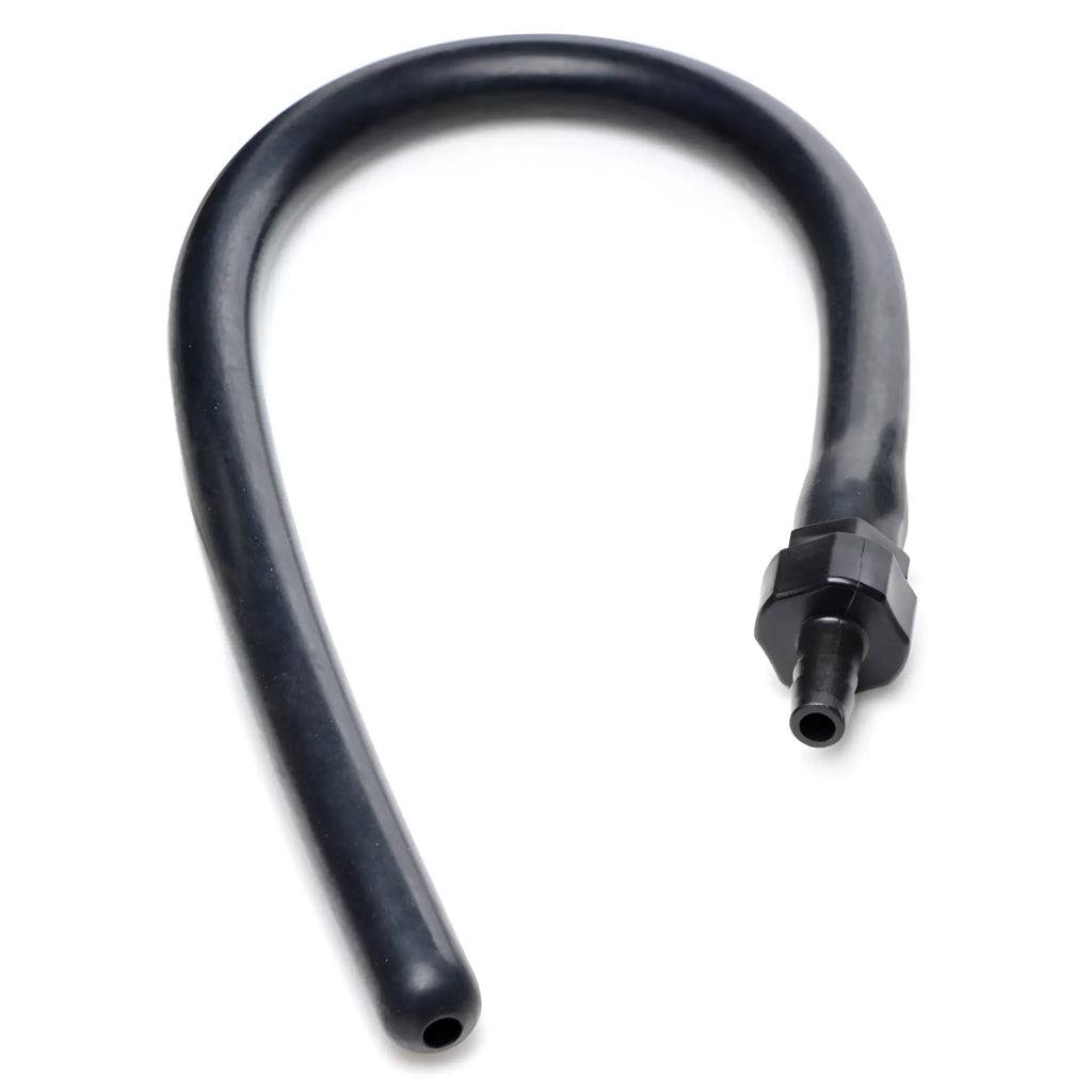 CleanStream 20-inch black silicone enema attachment with a flexible tube and threaded connector.