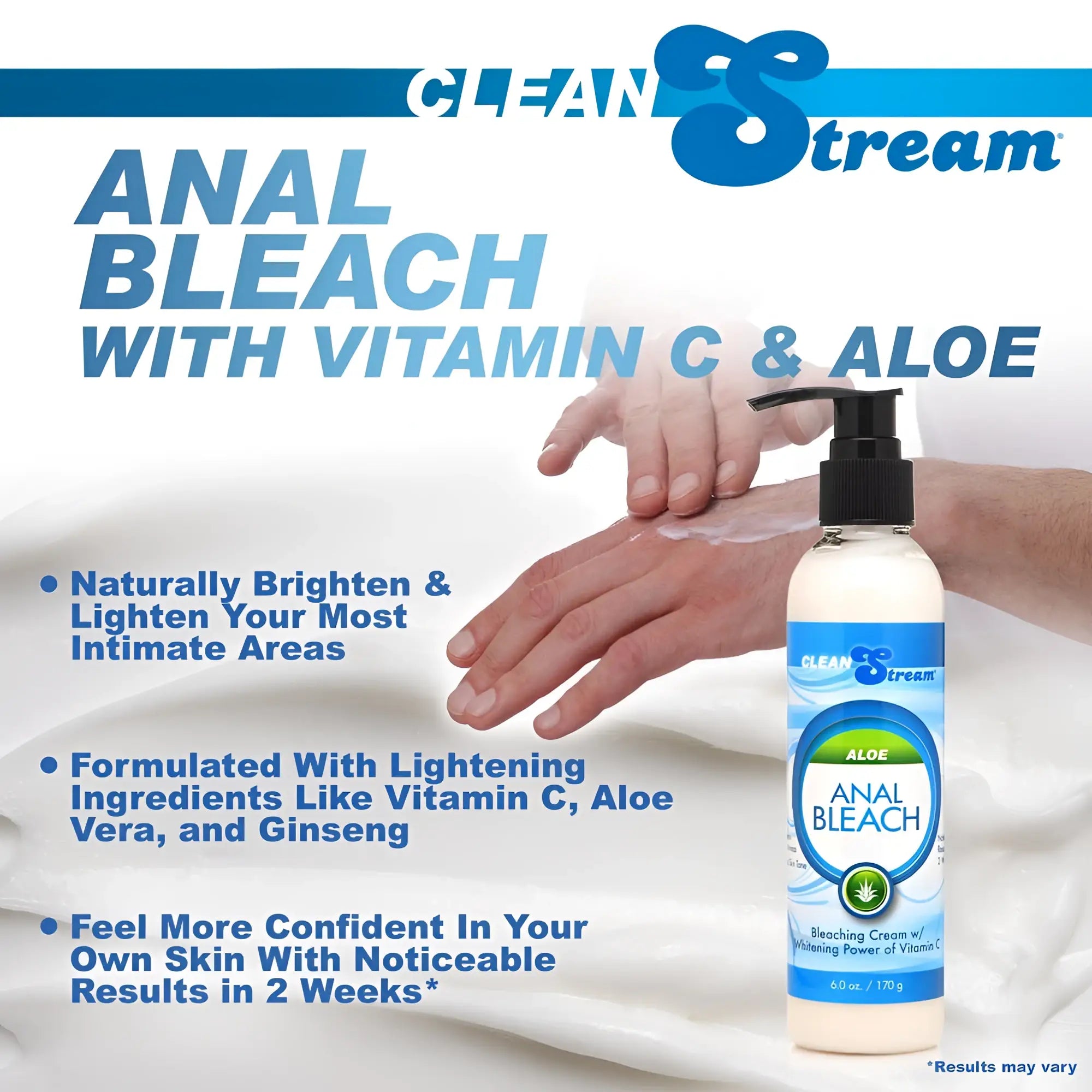 CleanStream Anal Bleach with Vitamin C and Aloe