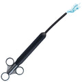 CleanStream Deep Shot Lubricant Launcher: a sleek black syringe-style applicator with a ring handle spraying water.