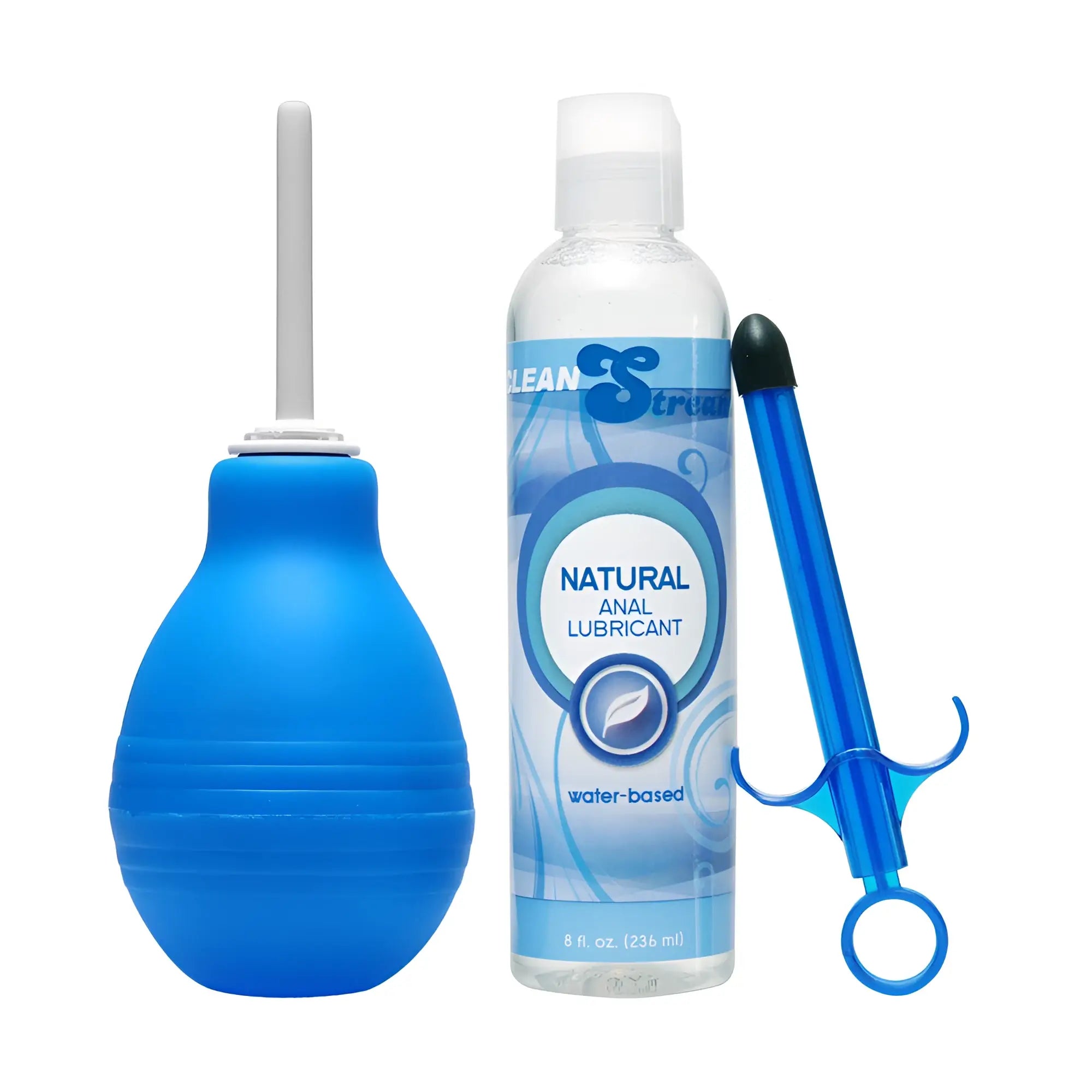 CleanStream Easy Clean Enema Bulb and Lube Launcher Kit