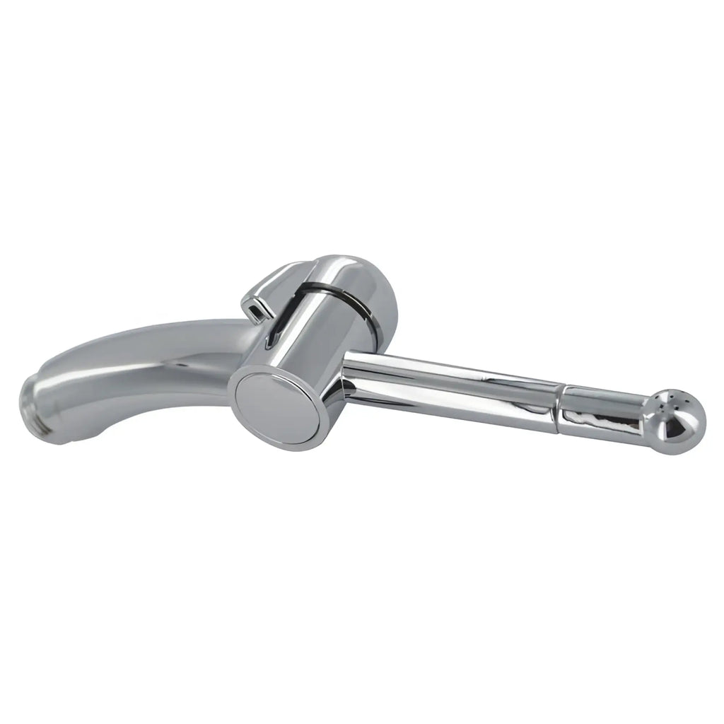 CleanStream Shower Cleansing Nozzle with chrome finish, featuring a curved handle and a long, slender irrigation tip.
