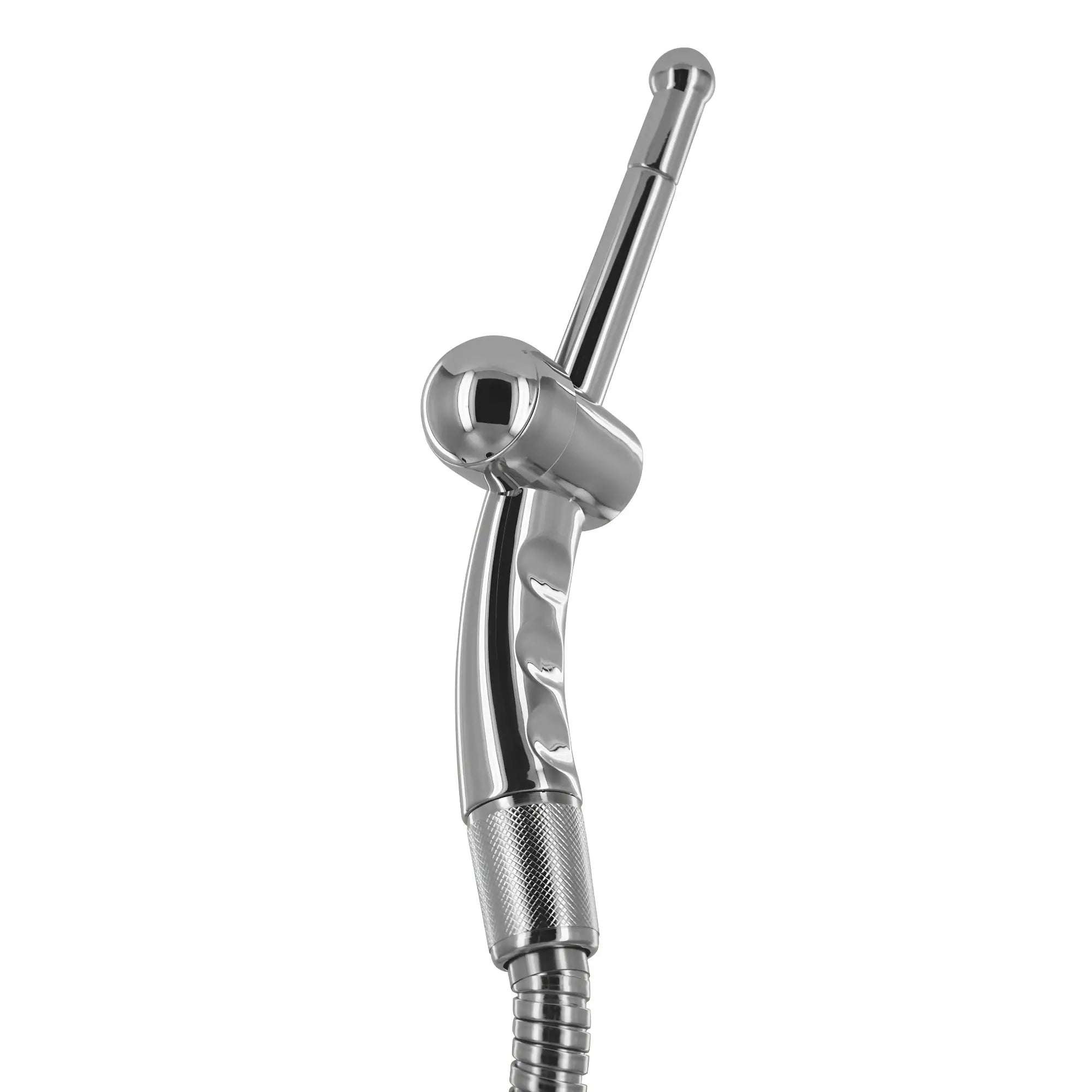 CleanStream Shower Cleansing Nozzle with chrome finish, featuring a sleek, ergonomic handle and an attached shower hose.