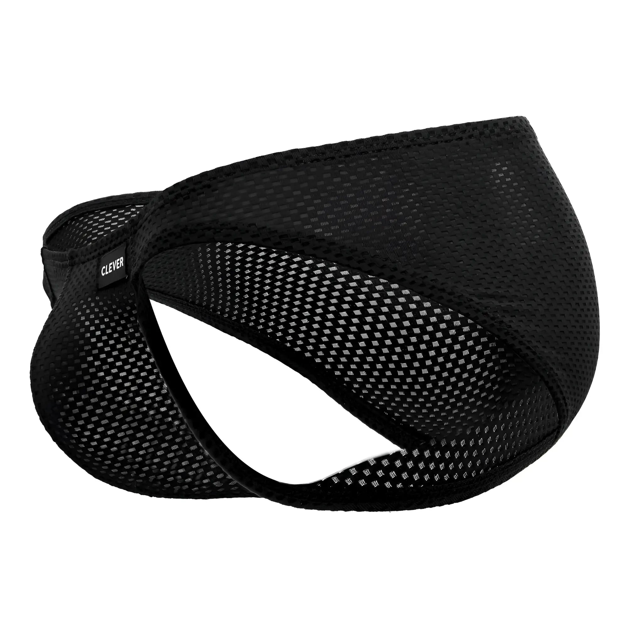 Black mesh athletic supporter clever 0535-1 kroma bikini with form-fitting design and reinforced seams