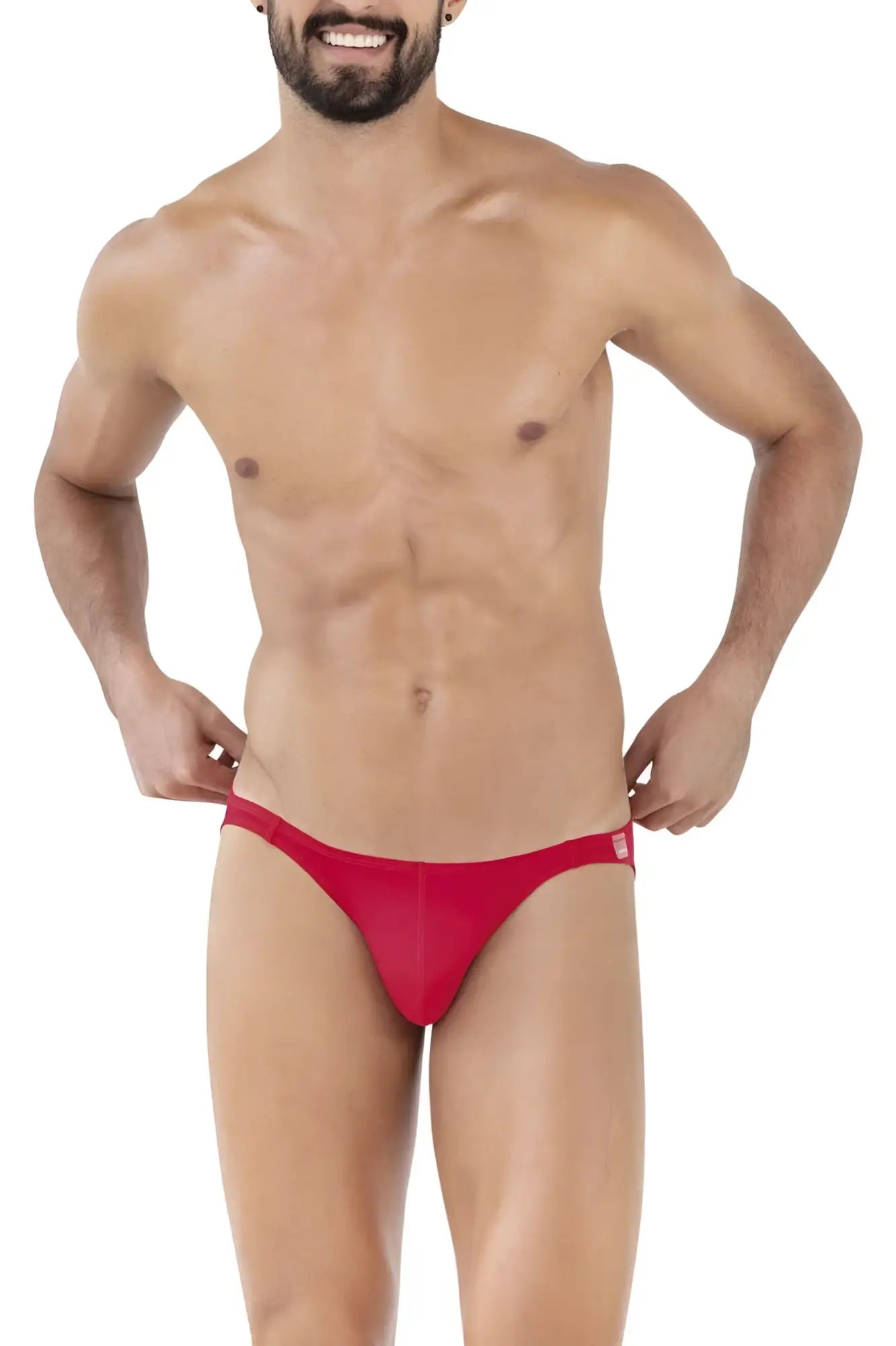 Clever 1608 beatnik bikini color red men’s briefs with smooth form-fitting design in red fabric
