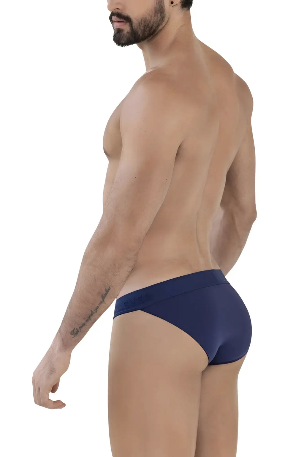 Navy blue clever 1627 deseo bikini briefs with smooth form-fitting design in dark blue color showing front view