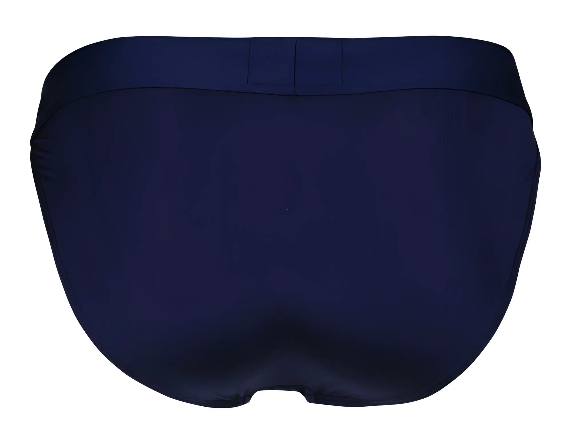 Navy blue clever 1627 deseo bikini briefs with smooth seamless fabric finish shown from the back side