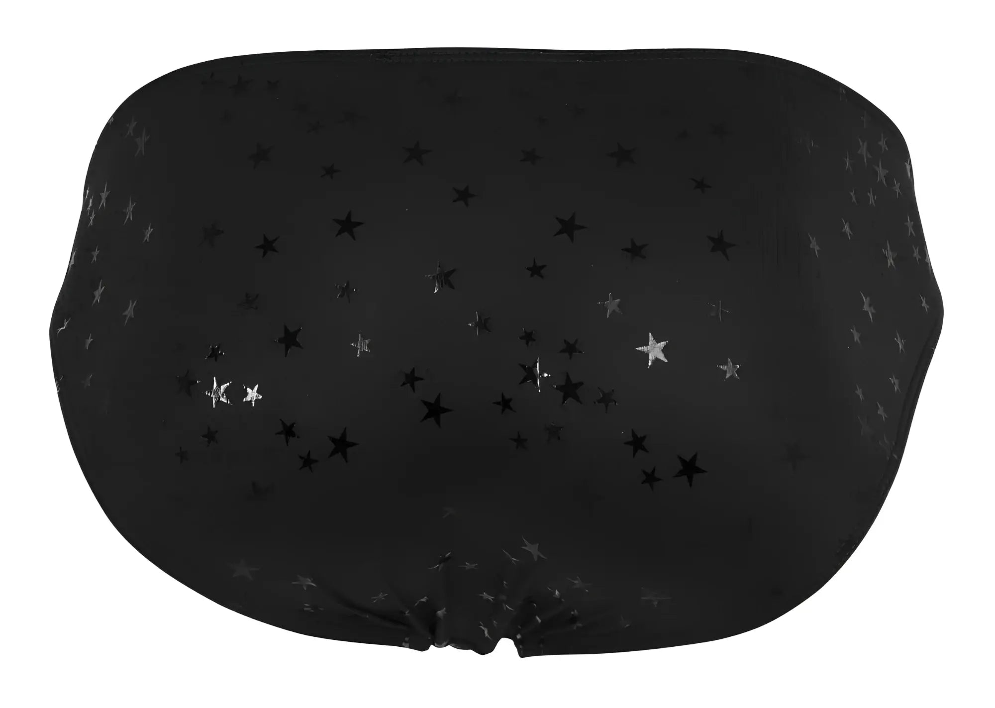 Clever 1633 illusion bikini in black swimwear with a subtle silver and black star pattern