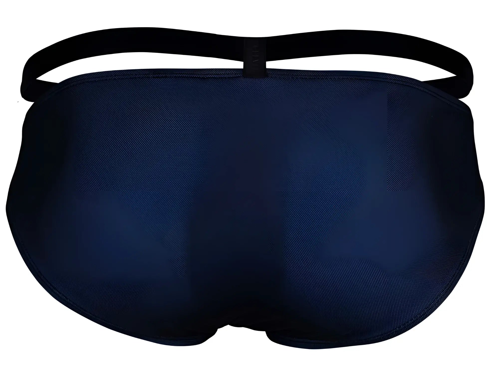 Dark blue textured fabric briefs with black elastic waistband in clever 1675 eroticism bikini color blue style