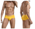 Bright yellow clever 1683 imagination briefs with subtle brand logo on waistband made from soft breathable fabric