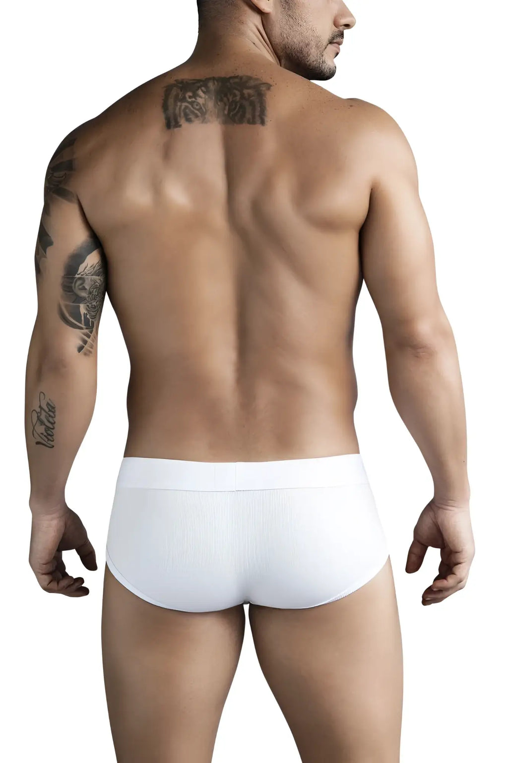 White ribbed briefs in beige from clever 1733 colors briefs featuring soft cotton material and comfortable fit