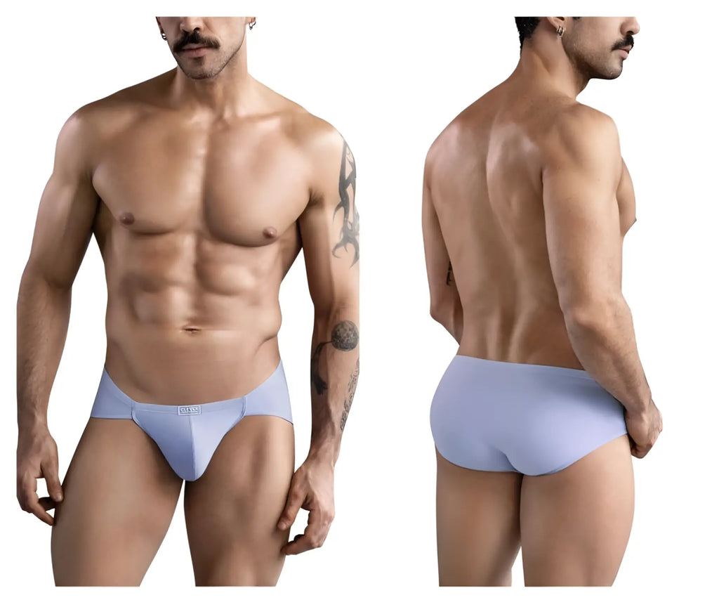 Light blue Clever 1744 Spring briefs for men with a subtle logo on the front offering comfortable support
