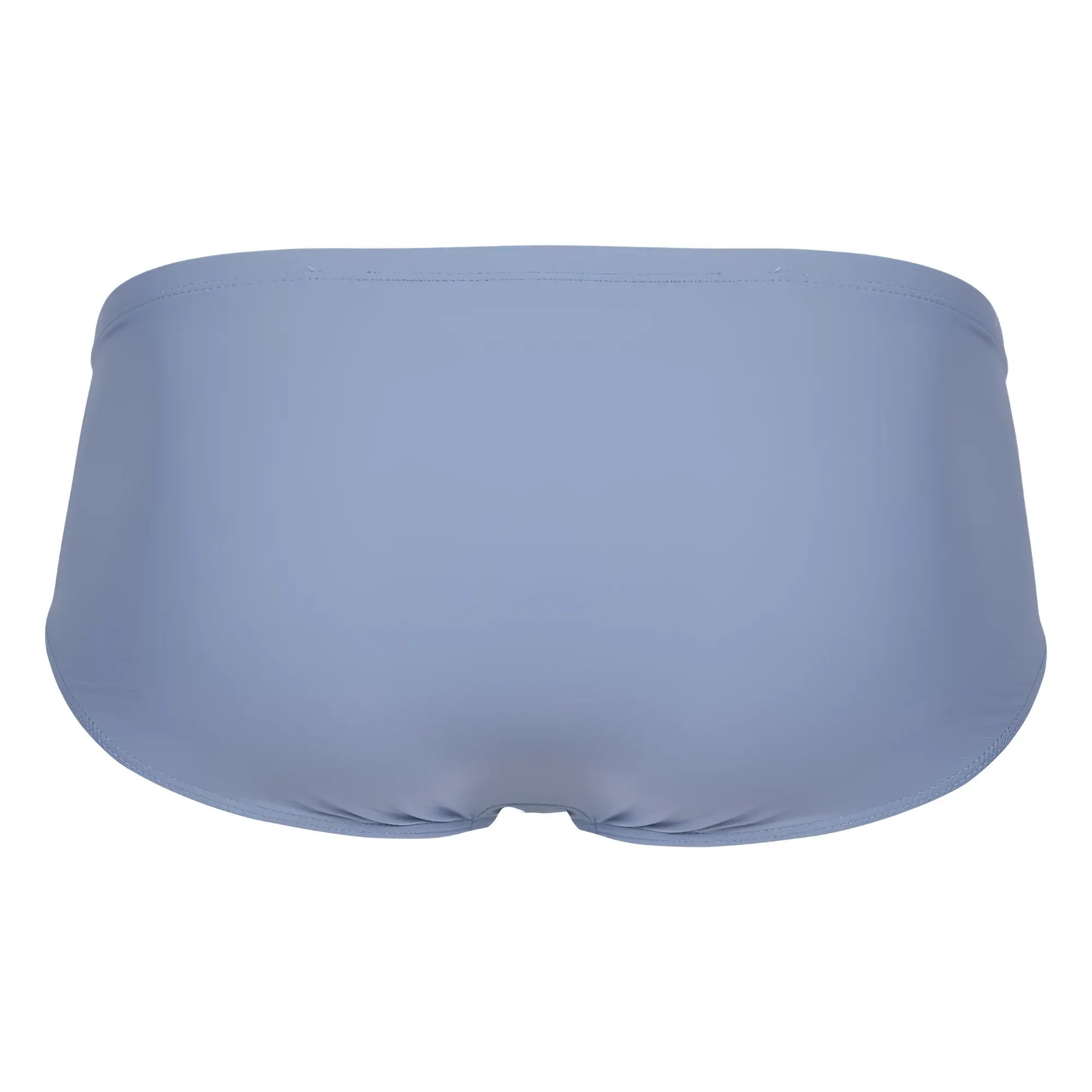 Clever 1744 spring briefs in blue feature sleek solid light blue swim trunks with smooth form-fitting fabric and clean stitching