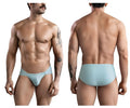 Light blue clever 1744 spring briefs for men with smooth texture and subtle waistband detail