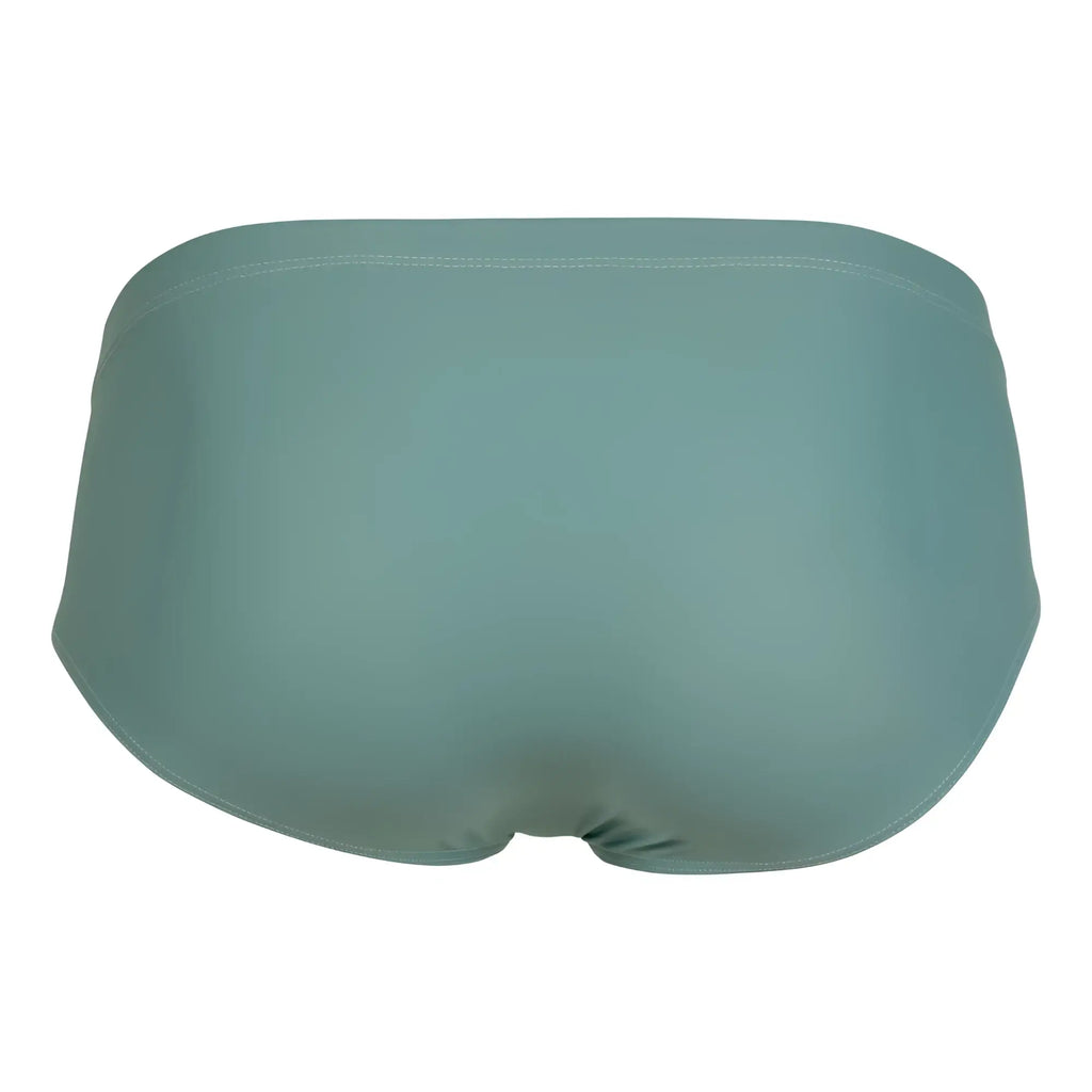 A sleek solid teal clever 1746 pastel brief with smooth fabric and minimalist design for comfortable wear