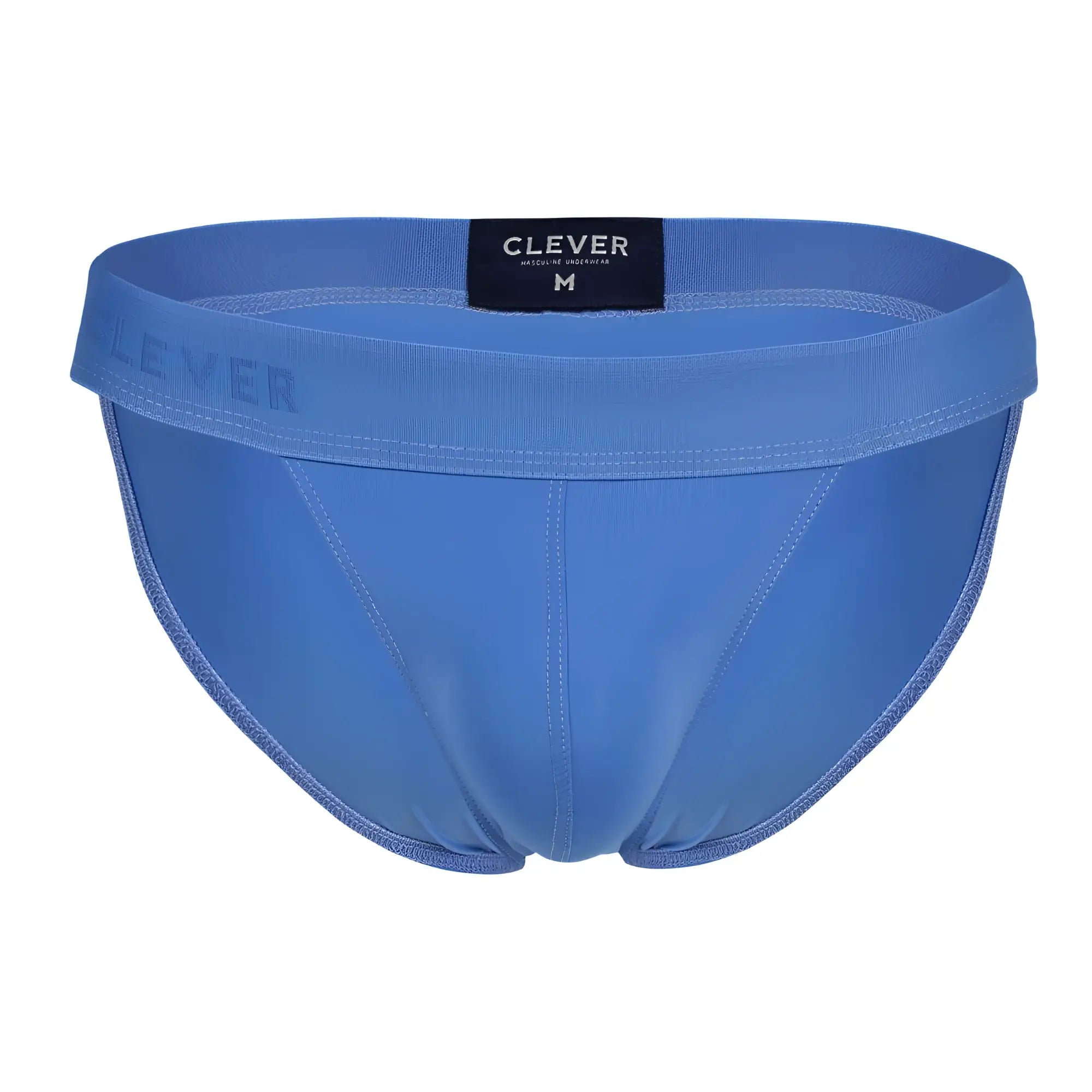 Blue clever 1749 eco bikini briefs in smooth stretchy fabric with subtle stitching details